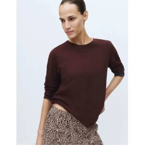 Marks & Spencer Пижамна гарнитура от чист памук с печат Marks & Spencer кафяво Marks & Spencer | Kafyav | ЖЕНИ | S