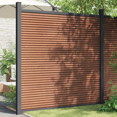 vidaXL Plotový dílec WPC hnědý 180 x 186 cm