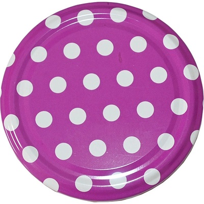 JaHan Víčko na sklenici TO 82 - Tečky - purpurové – Zboží Dáma