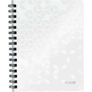 Leitz Спирална тетрадка на каре LEITZ Wow A/5 80 страници бяла 46410001 (46410001)