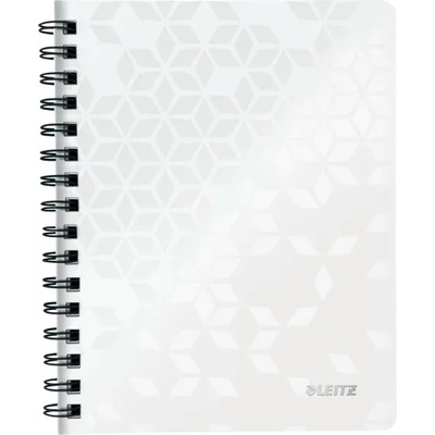 Leitz Спирална тетрадка на каре LEITZ Wow A/5 80 страници бяла 46410001 (46410001)