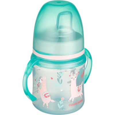 Canpol Babies tréningový hrnček so širokým hrdlom 120 ml Exotic Animals zelený