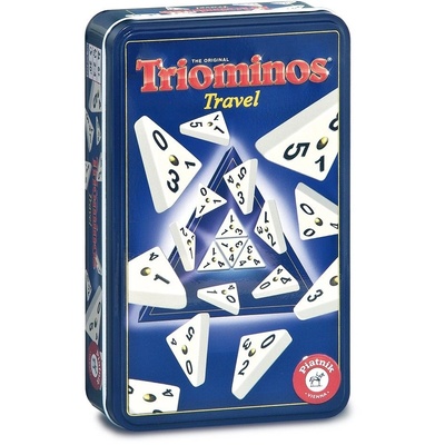 Piatnik Triominos Travel пътуваща игра, в метална кутия, за 2-4 играчи (9001890808395)