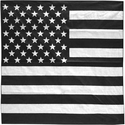 Šátek Urban Classics Bandana XL Stars & Stripes černý