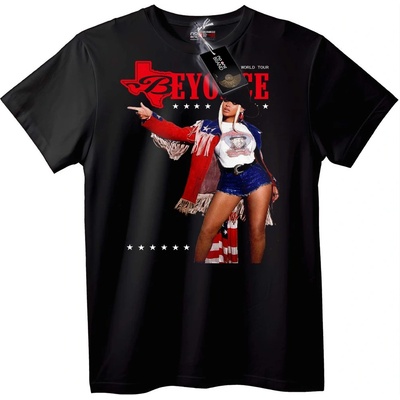 NOONEBRAND Тениска Beyoncé Световно Турне - 2XL, Black