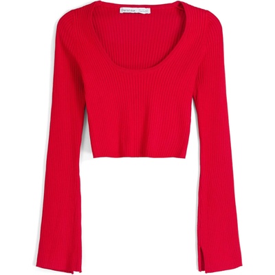 Bershka Тениска червено, размер XL