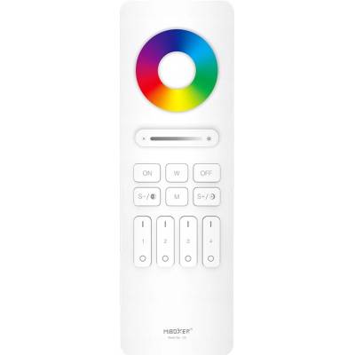 DÁLKOVÝ OVLADAČ C5 BÍLÝ PRO LED RGBW RGBCCT 4 zóny 2.4G RF MIBOXER MILIGHT