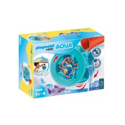 PLAYMOBIL Детски комплект за игра Playmobil, Водно колело с бебе акула, 2970636