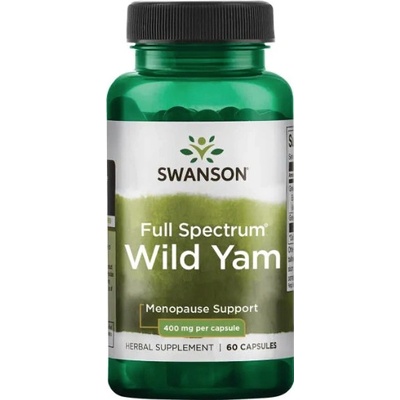 Swanson Wild Yam Root Divoký Yam 400 mg 60 kapslí