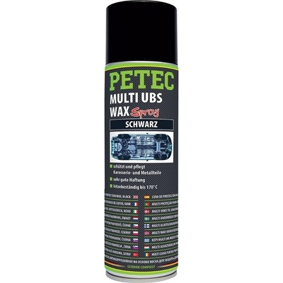 PETEC 73460 Vosk na ochranu karoserie, černý, 500 ml sprej