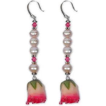 Image 1 of Dannyra Обици с естествени рози Say Yes With Rose Dannyra Jewels