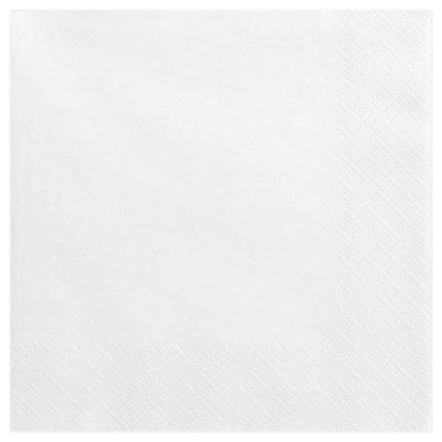 PartyDeco servítky 3V biele 33x33cm 20ks