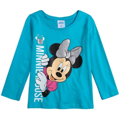 Dievčenské tričko Disney Minnie Fashion tyrkysové