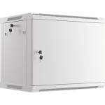 Lanberg rack cabinet 19" wall-mount 9U/600x450 for self-assembly with metal door grey (flat pack) (WF01-6409-00S) - gtcomputers
