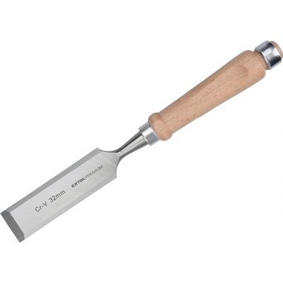 EXTOL PREMIUM 8812332 dláto 32mm s kvalitní bukovou rukojetí, délka 280mm, CrV
