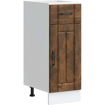 vidaXL Кухненски шкаф Lucca, опушен дъб, инженерно дърво (853702)