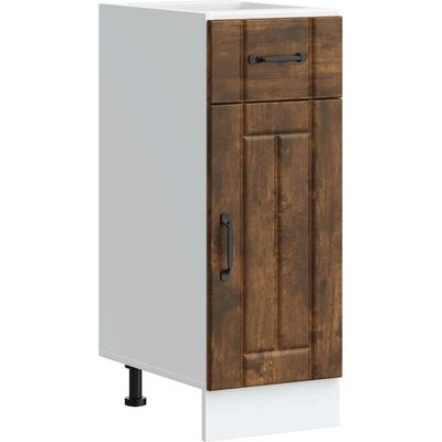 vidaXL Кухненски шкаф Lucca, опушен дъб, инженерно дърво (853702)