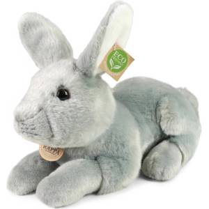 Rappa Плюшена играчка Rappa Еко приятели - Сиво зайче, 33 cm (183278) - baby