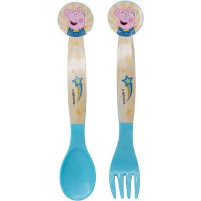 Stoe Dětský příbor Prasátko Peppa Kindness ergonomický 2 ks