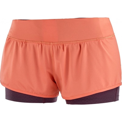 Salomon kraťasy Elevate Aero Short W oranžová/fialová