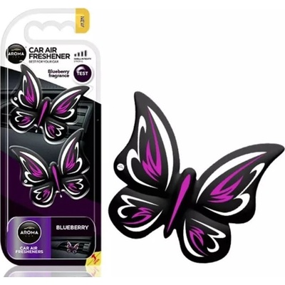 Aroma Car FANCY SHAPES BUTTERFLY Blueberry
