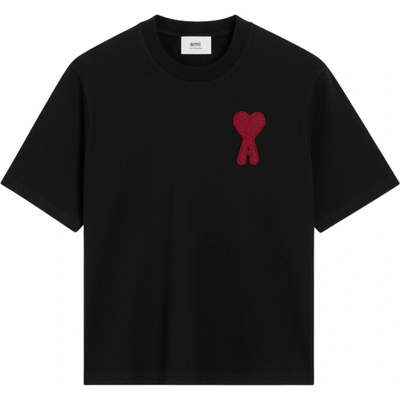 AMI PARIS Coeur Patch Black tričko černá