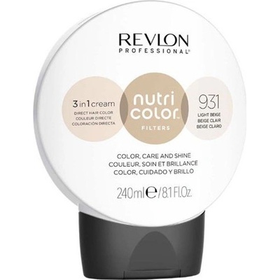 Revlon Nutri Color Filters Barevná maska na vlasy 931 Light beige 240 ml