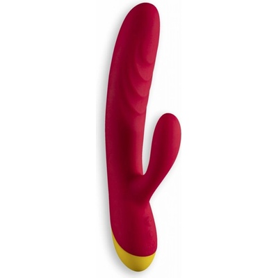 ROMP Jazz Rabbit vibrátor so stimulátorom klitorisu Red 21 cm