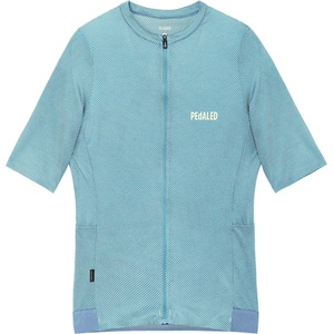 Pedaled Дамска фланелка с къс ръкав за колоездене Pedaled Women's Odyssey Delta Jersey Cycling jersey - Light Blue - размер XS (156-3065-0111)