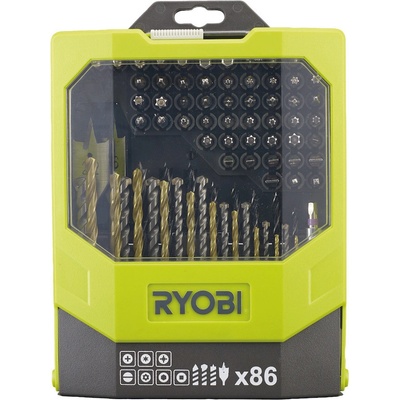 Ryobi RAK86MiXC sada vrtákov a skrutkovacích bitov 86 ks