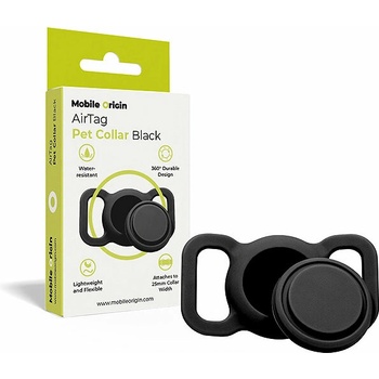 Mobile Origin AirTag Pet Collar (MO-APC-BLK) čierny