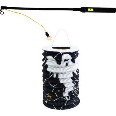 Rappa Lampion Halloween 15 cm se svítící hůlkou 40 cm