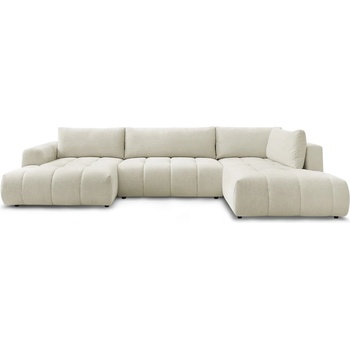 Bobochic Бежов сгъваем/с място за съхранение ъглов диван (десен ъгъл/U форма) Fuji - Bobochic Paris (106560)