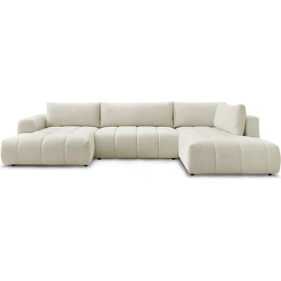 Bobochic Бежов сгъваем/с място за съхранение ъглов диван (десен ъгъл/U форма) Fuji - Bobochic Paris (106560)