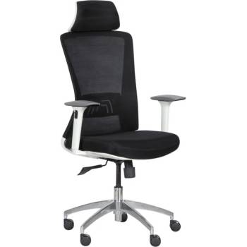 Bittel Работен стол Carmen 7542 W, до 130кг. макс тегло, мрежа, ергономичен, алуминиева база, мултиблок механизъм, регулируем люлеещ механизъм, газов амортисьор, лумбална опора, черен (bt-3520352_4)