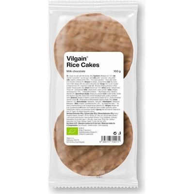 Vilgain Ryžové chlebíčky BIO mliečna čokoláda 100 g
