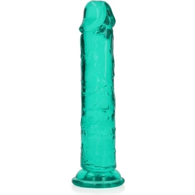 Shots Toys Джели дилдо Real Rock Crystal Clear 7" тюркоаз