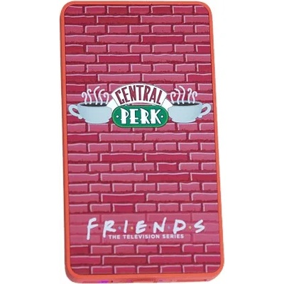 Warner Bros. Interactive Портативна батерия Warner Bros - Central Perk Friends, 6000 mAh, черна (PBBFR-6LI-PERK)