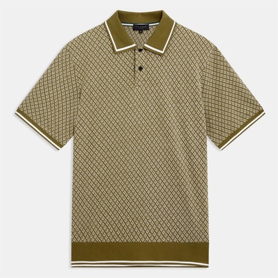 Ted Baker Ted Baker SS Geo Polo - Olive