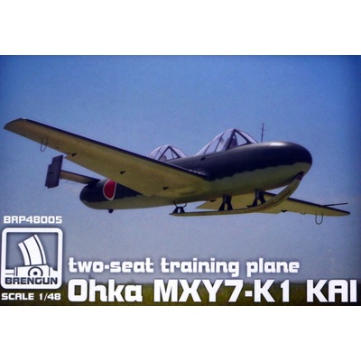 Brengun Yokosuka Ohka MXY7-K1 KAI two seats plastic injection kit of japanese training plane 1:48