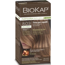 Biokap NutriColor Delicato barva na vlasy 8.03 blond přírodní světlá 140 ml