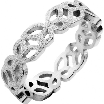 Bruno Pískovaný prsten s motýlky S4173