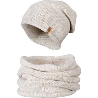Biju dámský zimní set čepice a tunel Mark béžové