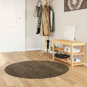 vidaXL Каса за килим MARSA Леснозелен 120 x 120 cm Полиестер и PVC (42023159)