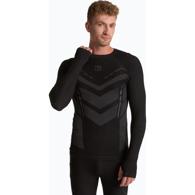 OneTeam Дамски термоактивен суитшърт OneTeam ACHILL BAMBOO THERMO LIGHT PLUS black