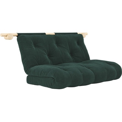 Karup Design Тъмнозелен разтегателен диван от рипсено кадифе 135 cm Hooked - Karup Design (112410051213500)