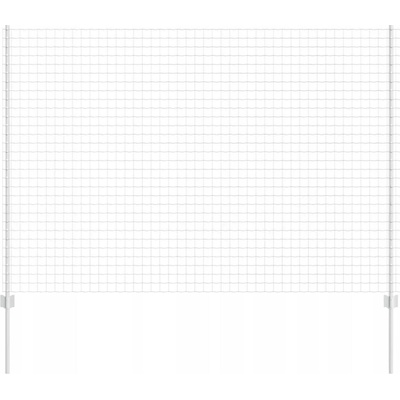 VidaXL Euro plot se 10 sloupky, stříbrný, 1,5 x 10 m, Ocel