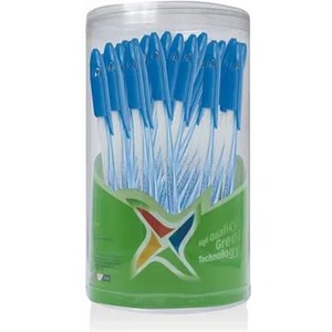 FlexOffice Химикалка, 0, 3 мм, капачка, FLEXOFFICE "Candee", синя FO-027B (FO-027B)