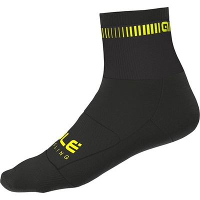 Alé LOGO Q-SKIN ponožky black/yellow