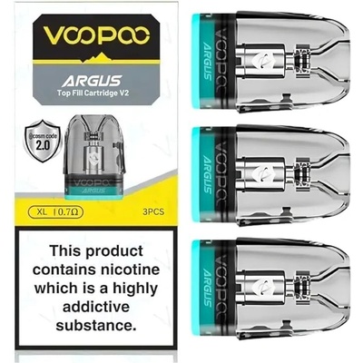 VooPoo Argus Pod Top Fill V2 3ml cartridge 0,7ohm 3ks
